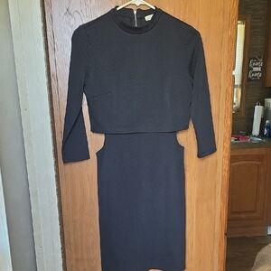 Forever 21 Black Long Sleeve Dress